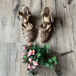 Frye | Maye Vintage Ankle Fisherman Sandal Wedges